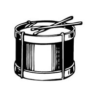 Percussion Drum Line Clipart - Drumline Clipart
