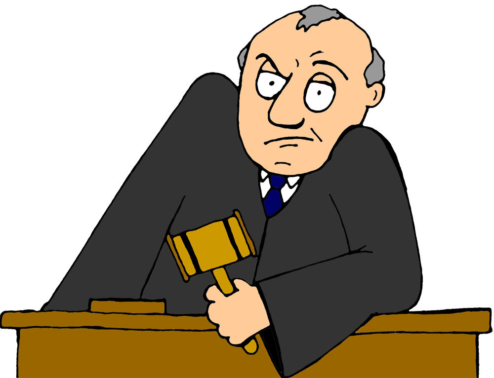 Judge In Court Clipart