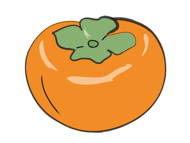 Persimmon Fruit Illustration