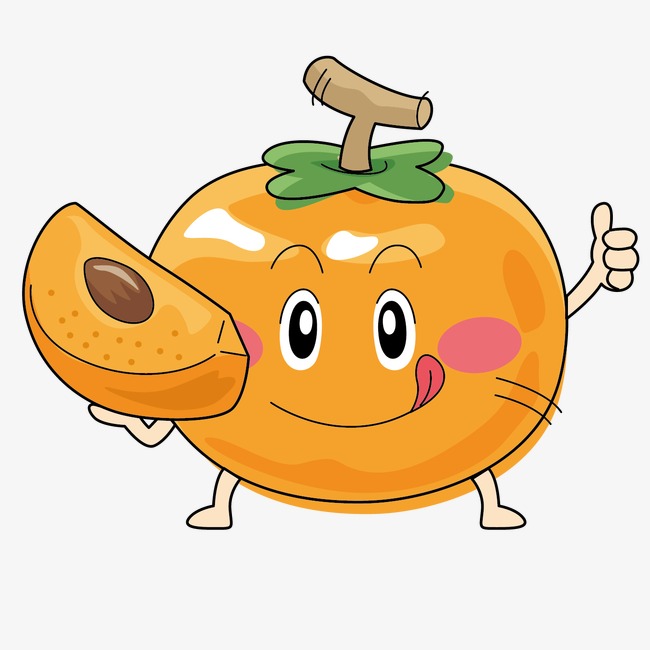 Clipart - Persimmon vector is