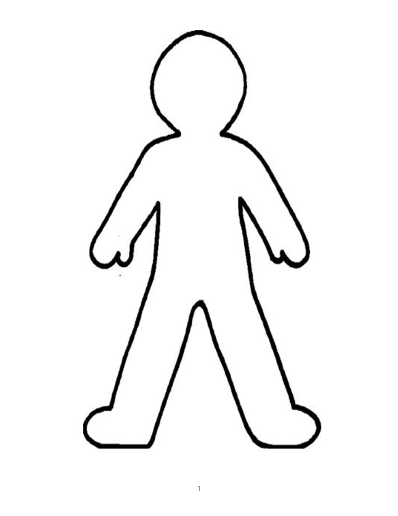 Person Outline 3 Clipart Roya