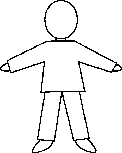 person outline clipart - Person Outline Clip Art