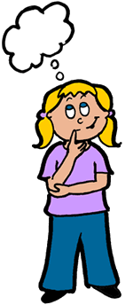 person thinking clipart