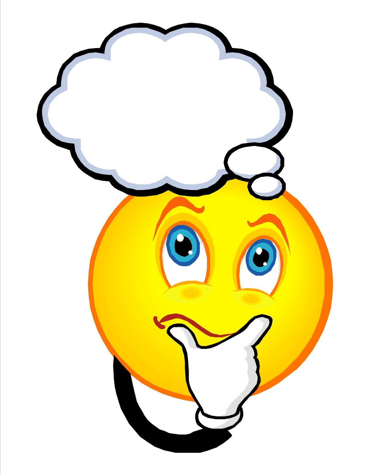 Person Thinking Clipart - .