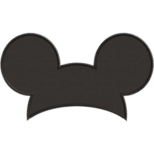 Mickey Mouse Ears Outline .