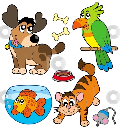 Pet Clipart Free. Cartoon pets collection