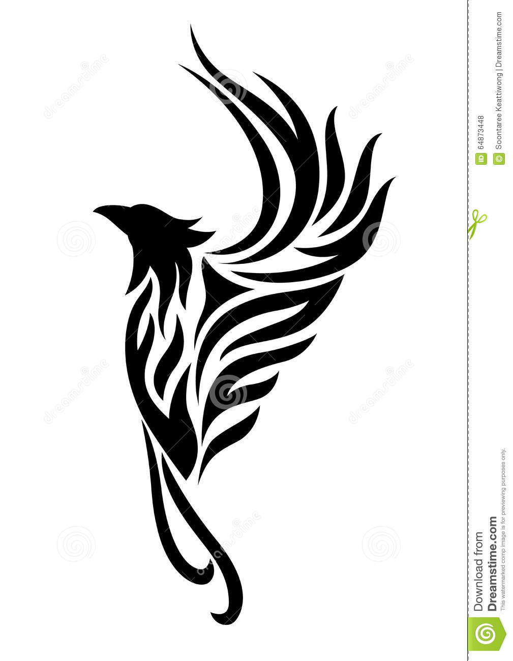 Phoenix tattoo clipart