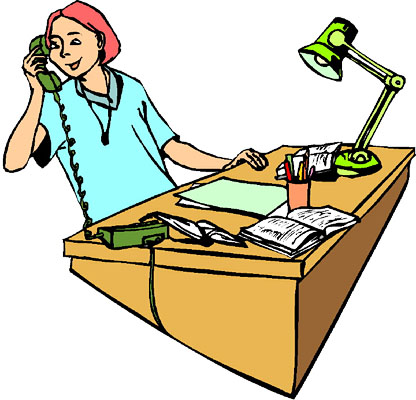 Two Person Phone Call Clipart