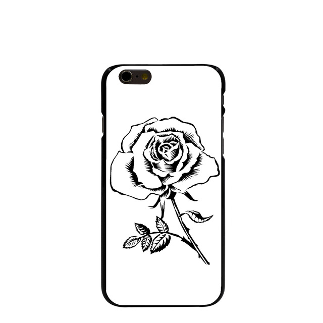 10122 flowers clip art Hard transparent Cover cell phone Case for iPhone 4  4S 5 5S