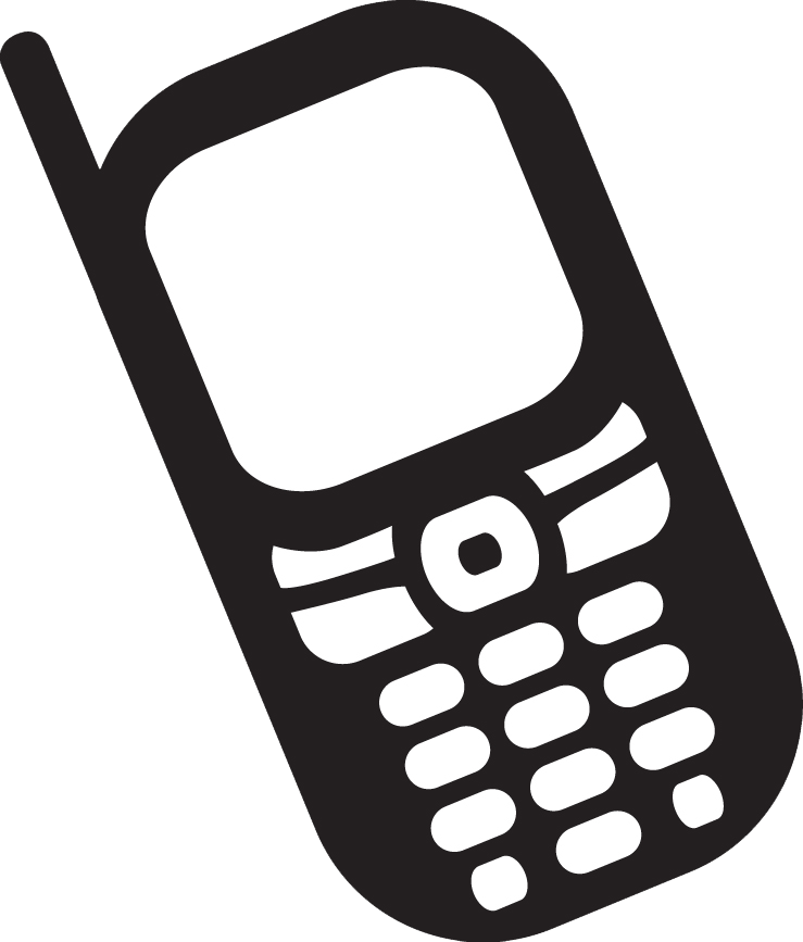 Phone clipart 2 image. cell clipart