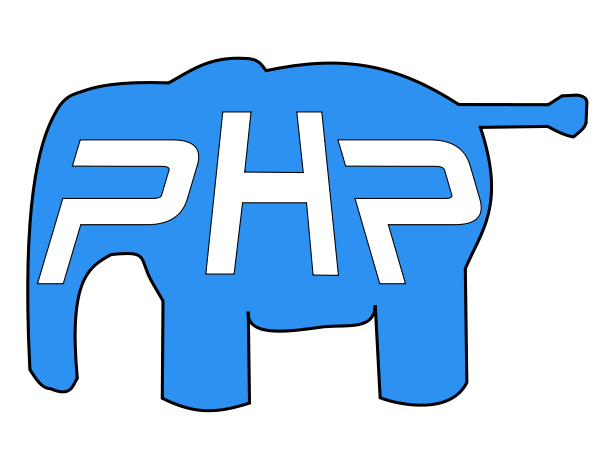 PHP elephant PNG images 600 x 450