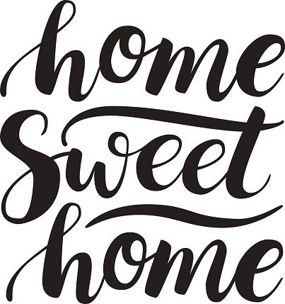 phrase Home Sweet Home. - Home Sweet Home Clipart