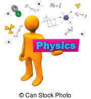 ... Physics - Orange cartoon character with text Physics.