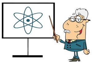 Physics Teacher Clipart Image A Chemistry Professor Pointing To A