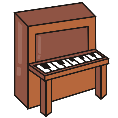 piano clipart - Clip Art Piano