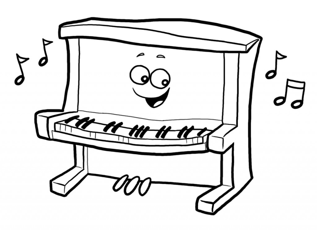 Piano Clip Art Cartoon Piano  - Clip Art Piano