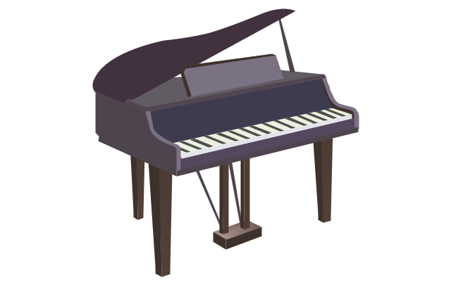 upright piano clipart