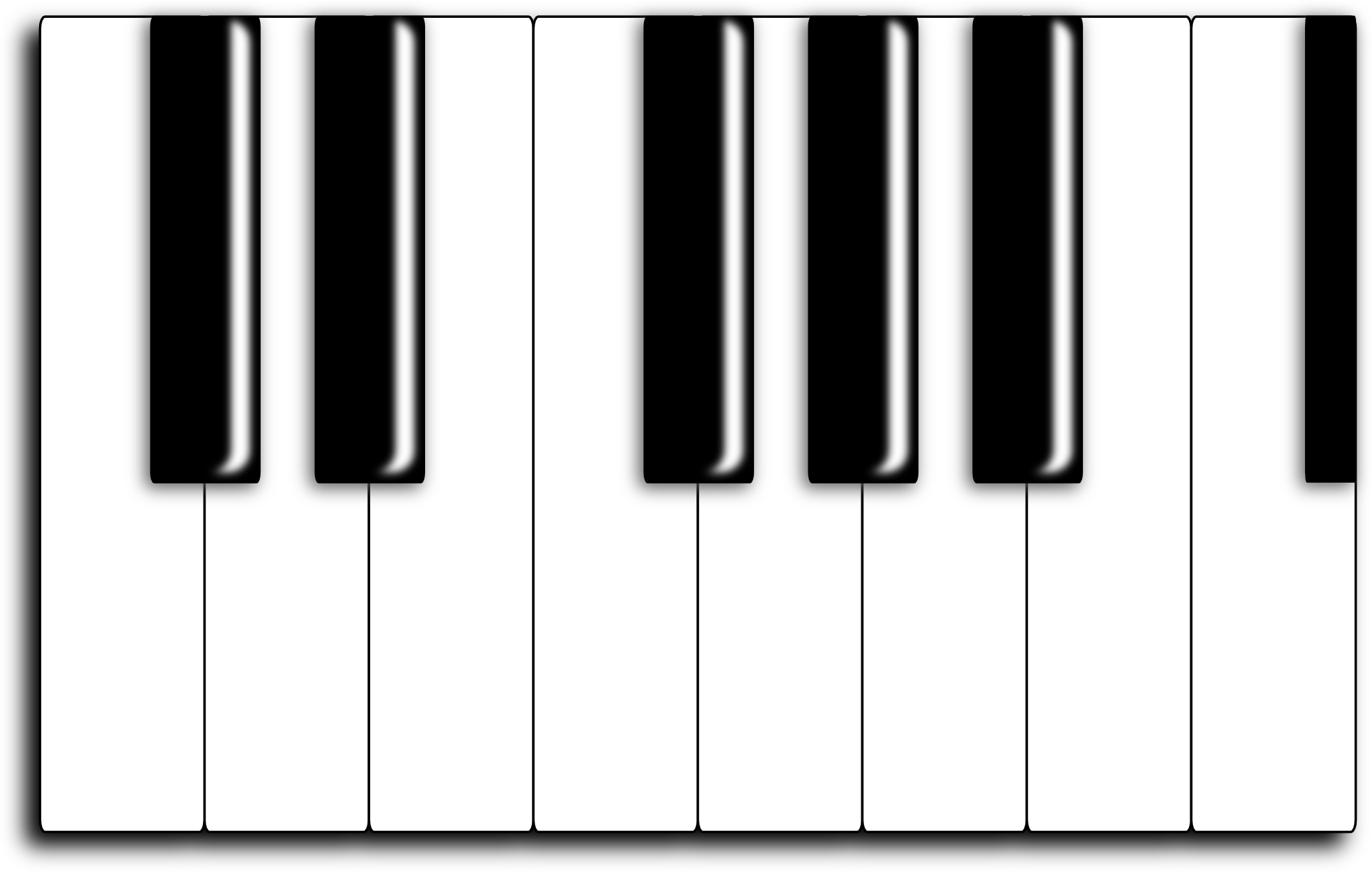 Piano Keyboard Coloring Pages