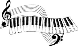 Piano Key Template Clipart - 