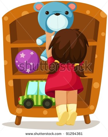 Pick Up Toys Clipart Illustration Of Isolated Girl