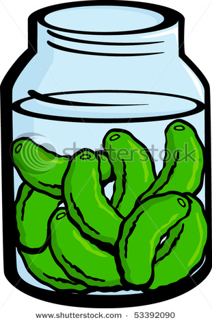Pickle Jar Cartoon Clipart #1 - Pickle Clip Art