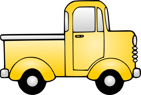 pickup truck clipart outline - Clipart Trucks