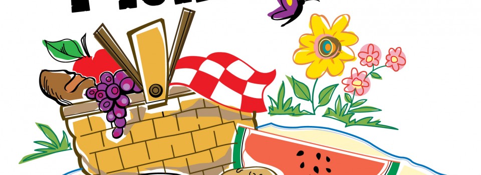 Picnic Clipart Page Frame. Resolution 960x350 .