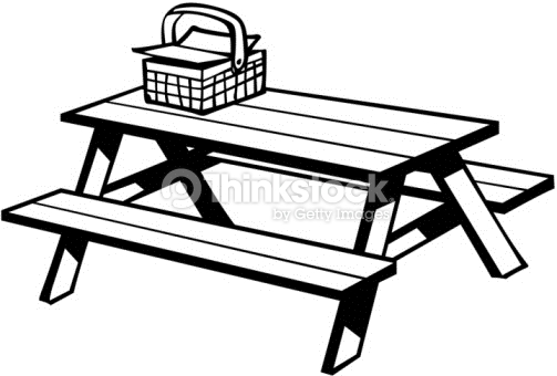 picnic table clip art