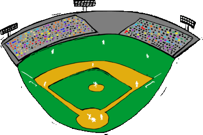 Picture Of A Baseball Field .