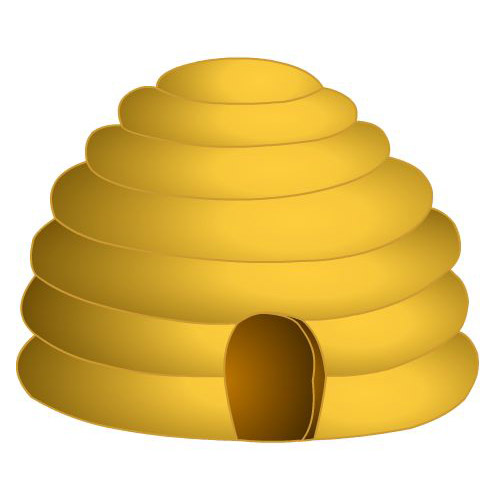 Picture Of A Beehive Clipart  - Beehive Clipart