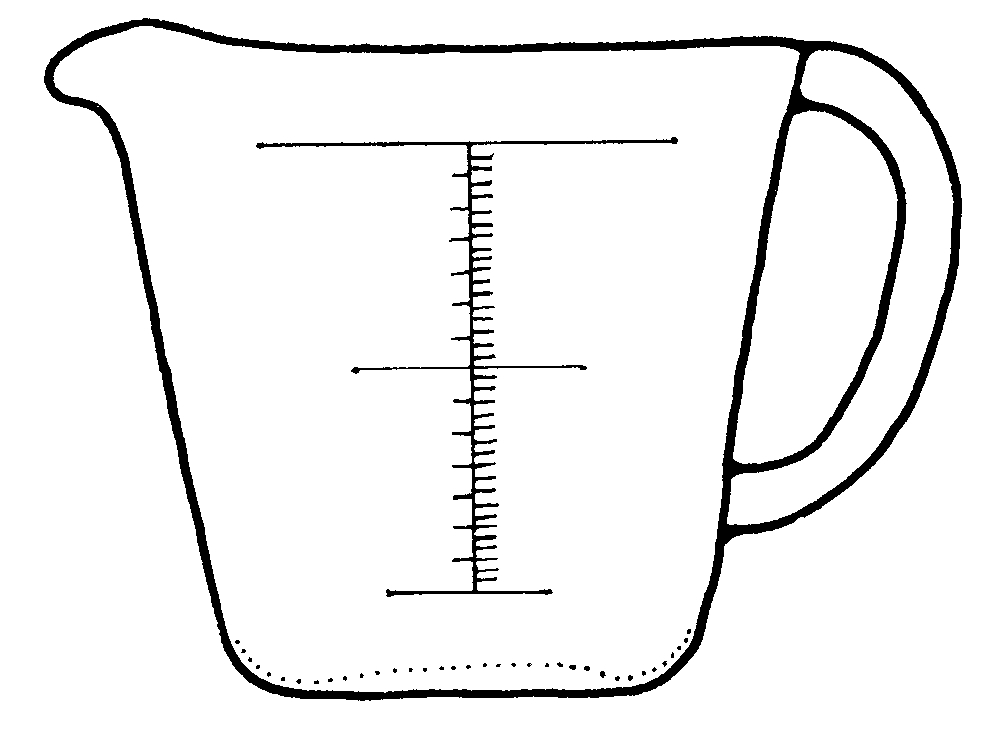 Picture Of A Measuring Cup Cl - Measuring Cup Clip Art
