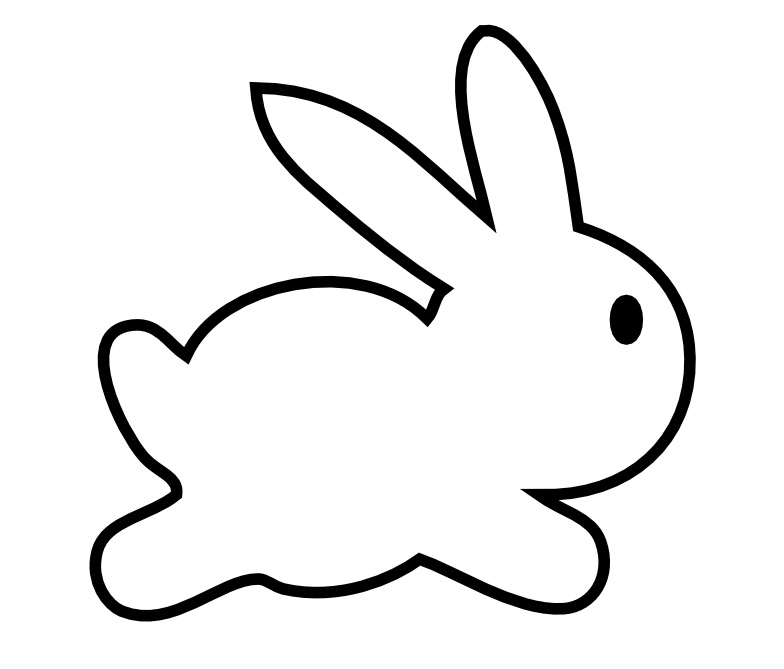 PICTURE OF BUNNY IN CLIP ART - Bunny Clipart Black And White