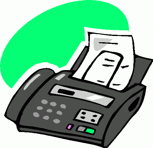 Fax Machine Cartoon Clip Art