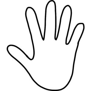 Picture Of Right Hand; Hand C - Hands Clipart Black And White