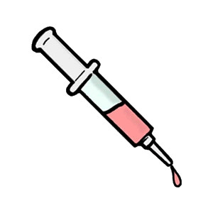 Medical syringe symbol clipar