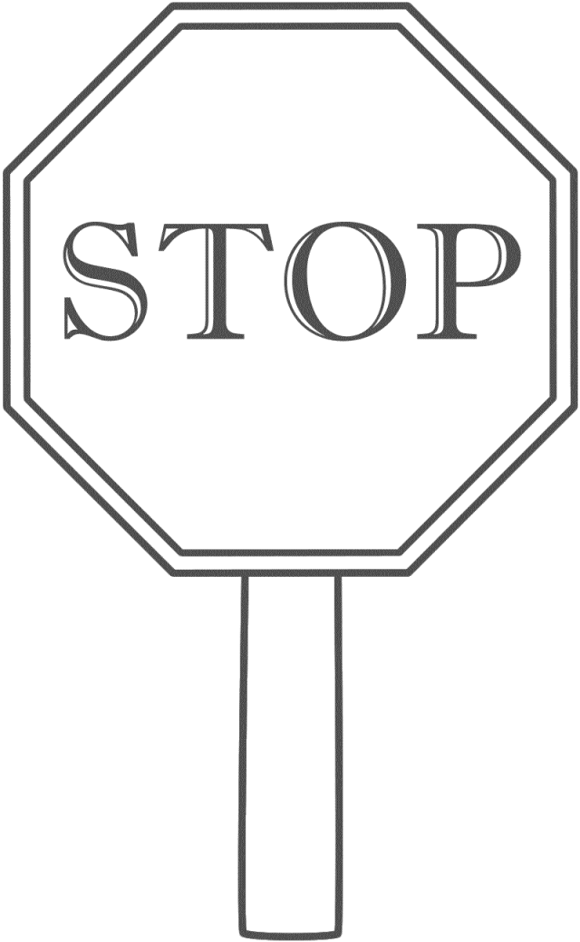 Pictures Of A Stop Sign - Stop Sign Clip Art Black And White