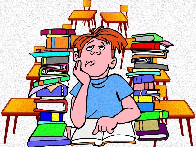 Pictures Of A Student - Student Studying Clipart