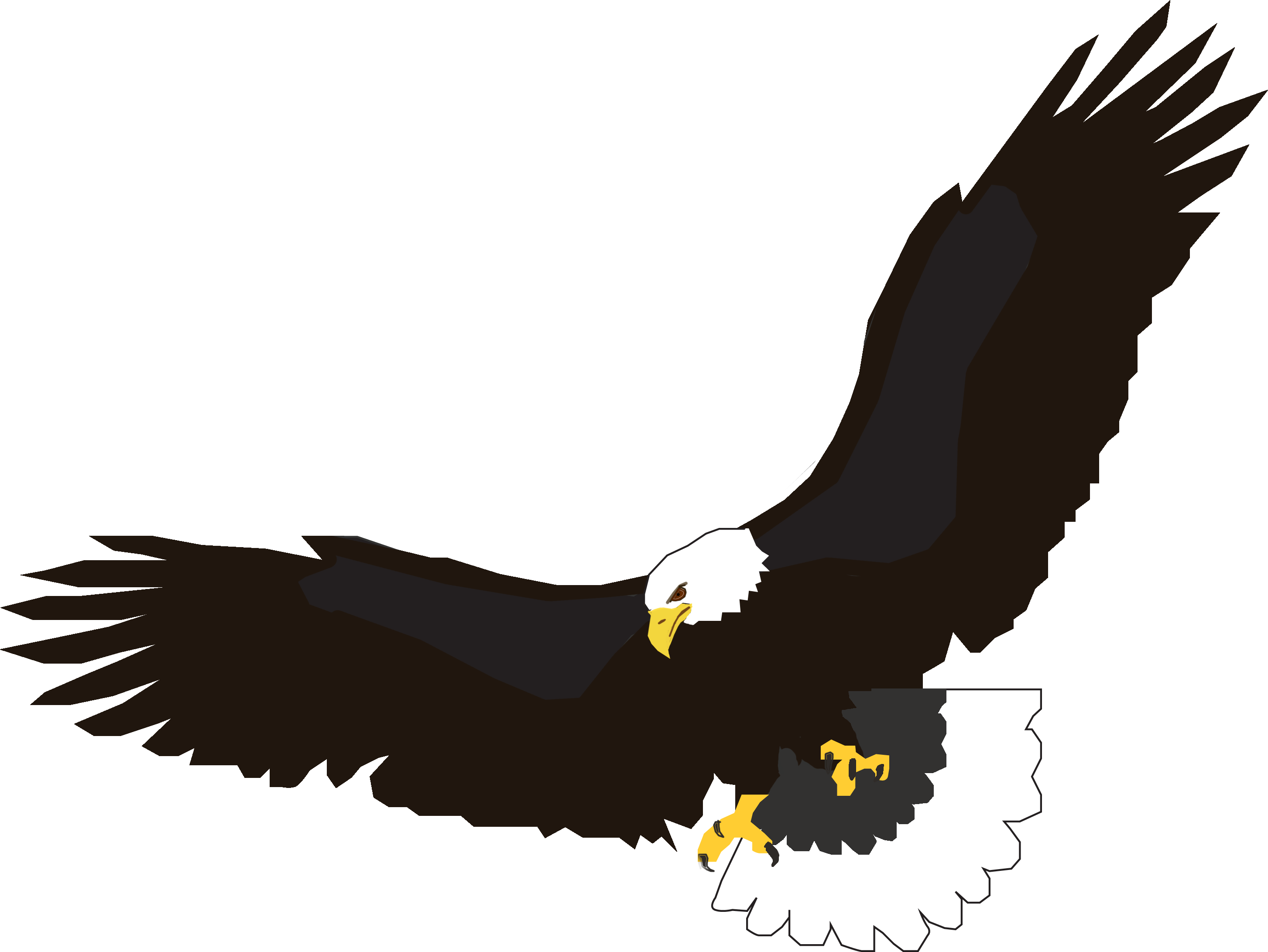 Pictures Of Eagles Wings Free - Soaring Eagle Clip Art