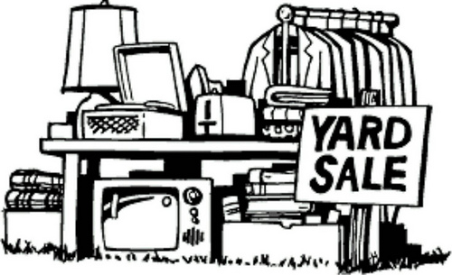 Pictures of yard sales clipart