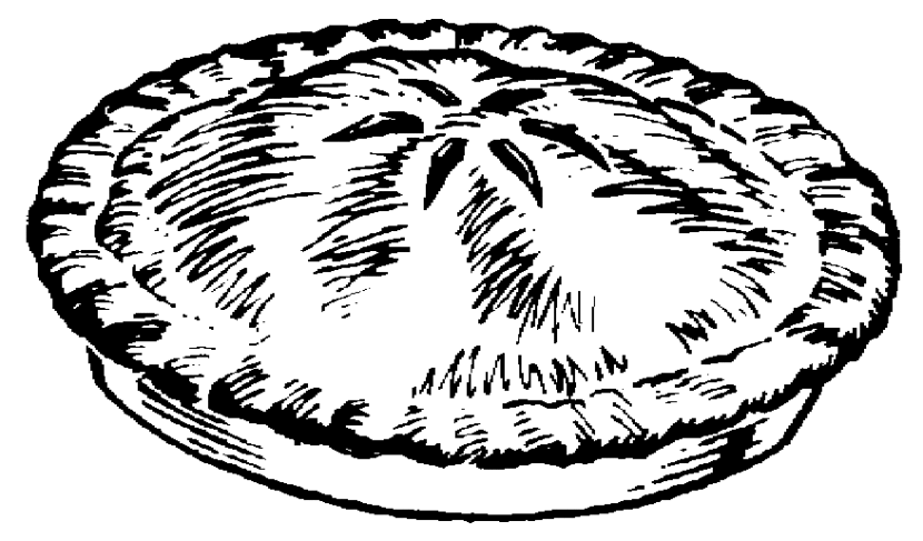 Pie Clipart Item 4 Vector Mag - Pie Clipart Black And White
