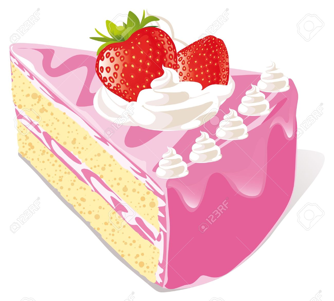 piece of cake: strawberry cake