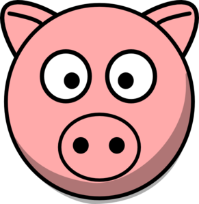 pig face clipart