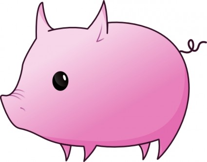 Pig clip art Vector clip art  - Clipart Of Pigs