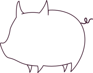 Pig Outline Clip Art - Pig Outline Clip Art