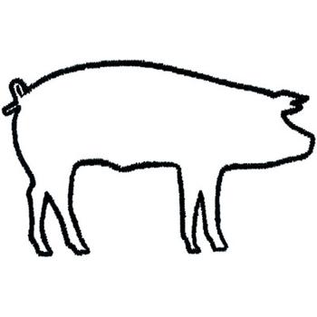 Pig Outline - Clipart library - Pig Outline Clip Art