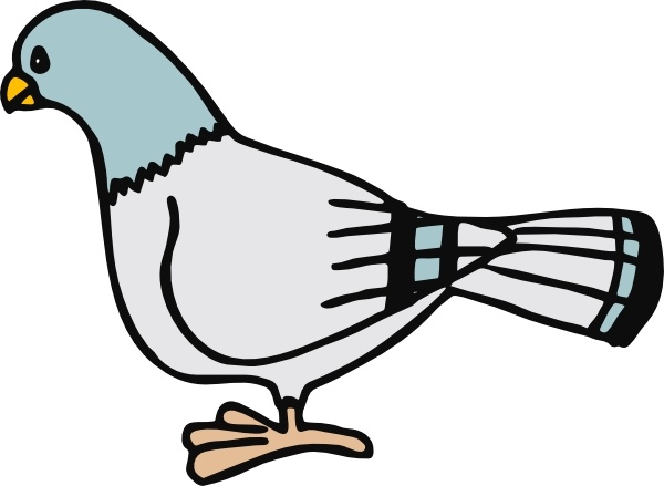 A Flying Pigeon Clip Art