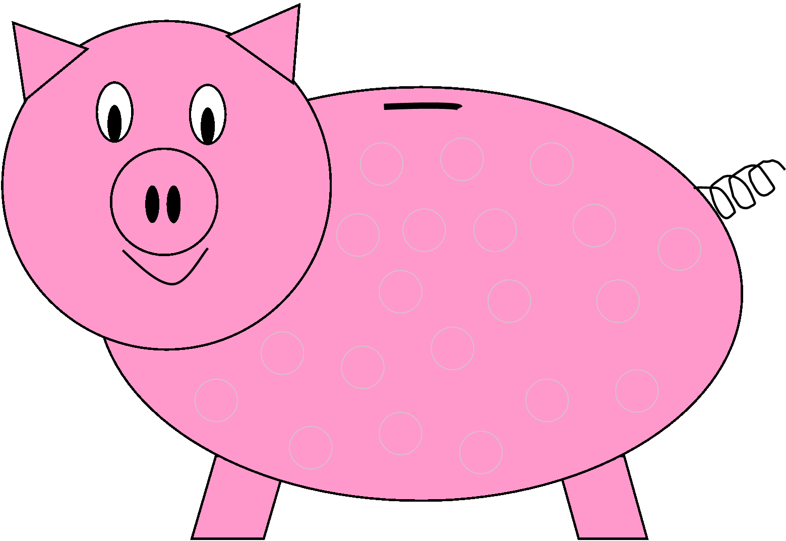 Piggy Bank Illustration On Be