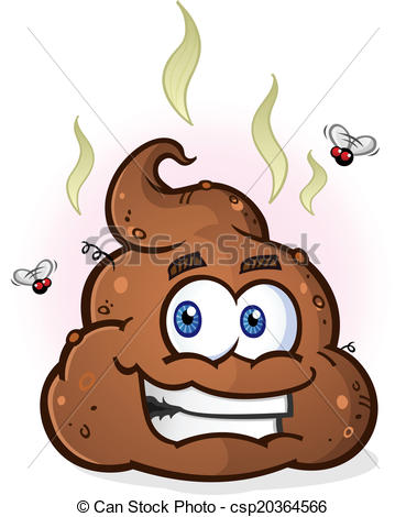 Pile of Poop Cartoon . - Clip Art Poop