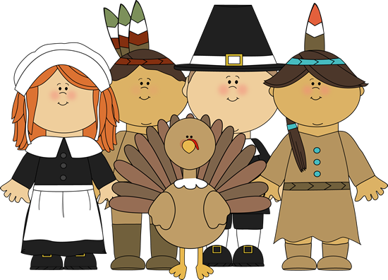 Pilgrims And Indians And Turkey Png