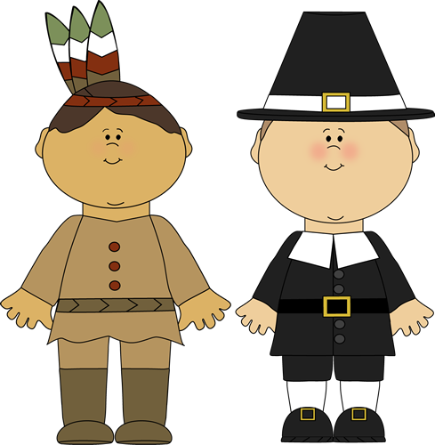 Pilgrims And Indians Clipart Indian Boy And Pilgrim Boy